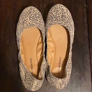 Lucky Brand leopard print ballet flats